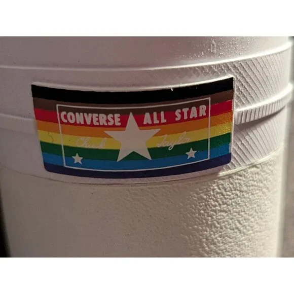 Converse Pride Chuck Taylor All Star Glitter Platform Heel Sneakers Womens 11 - Picture 10 of 11